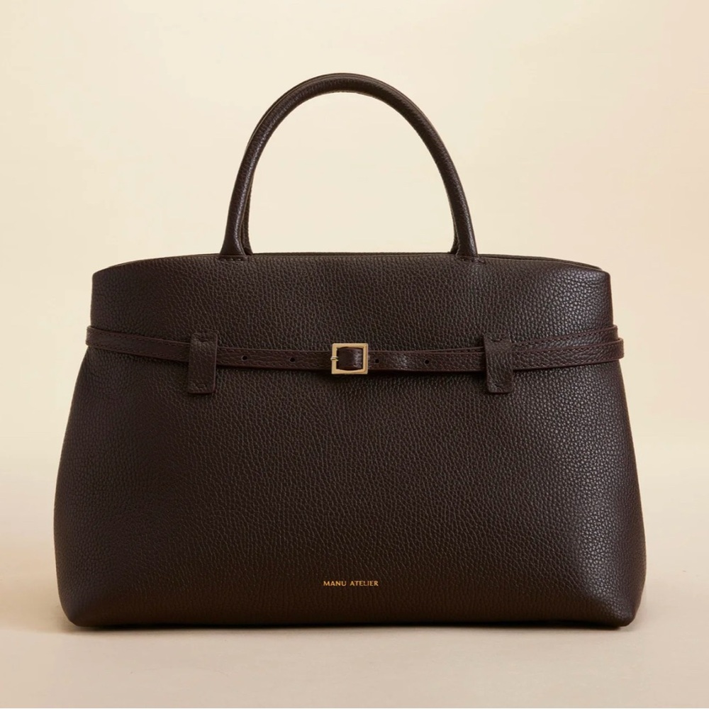 Manu Atelier Le Cambon 35 Brown Top Handle Bag
